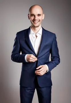 Smiling Man in Suit Stock Photos