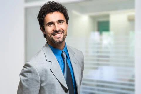 Smiling manager portrait Stock Photos