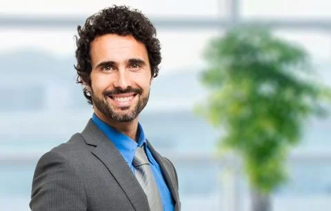 Smiling manager portrait Stock Photos