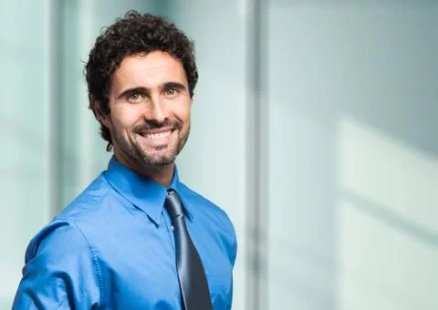 Smiling manager portrait Stock Photos