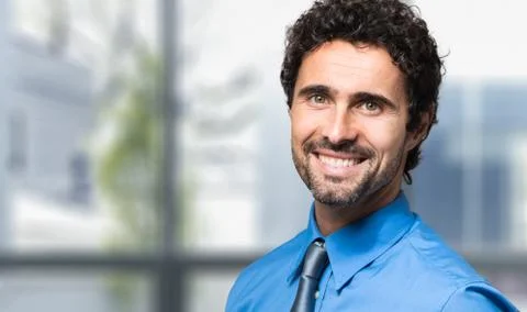 Smiling manager portrait Stock Photos