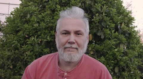 Smiling mature man Stock Footage 49076807