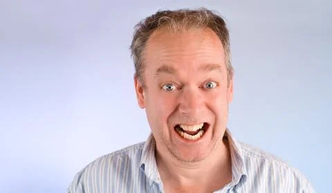 Smiling middle aged man Stock Photos