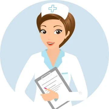 Smiling nurse Ilustración de archivo