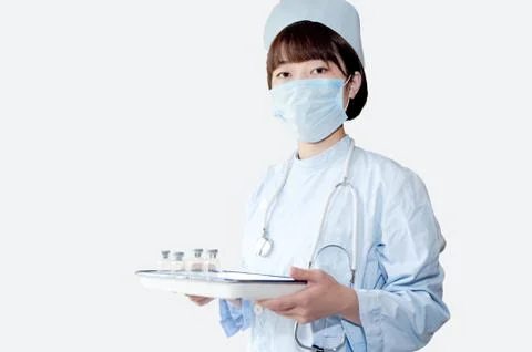 Smiling nurse at work Stock Photos