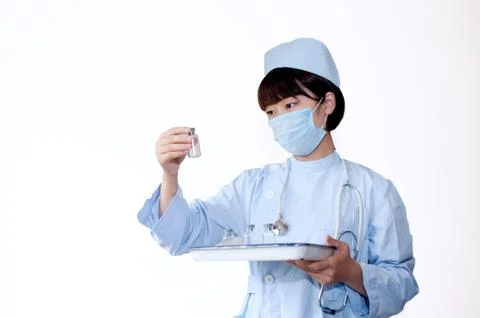 Smiling nurse at work Stock Photos