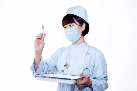 Smiling nurse at work Stock Photos