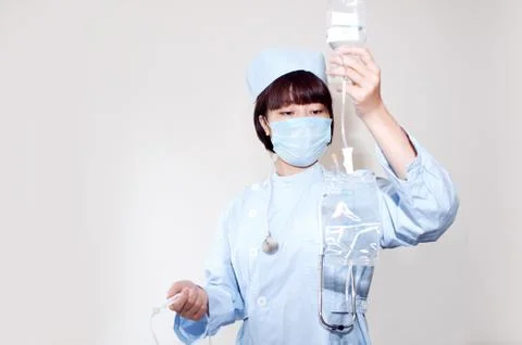Smiling nurse at work Stock Photos