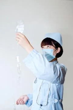 Smiling nurse at work Stock Photos