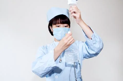 Smiling nurse at work Stock Photos