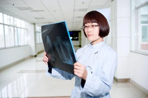 Smiling nurse at work Stock Photos