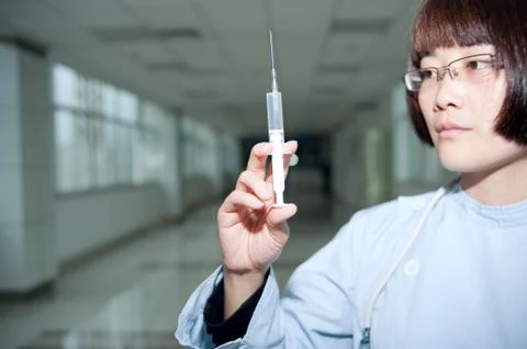 Smiling nurse at work Stock Photos