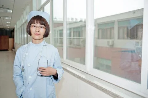 Smiling nurse at work Stock Photos