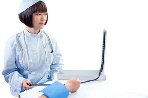 Smiling nurse at work Stock Photos