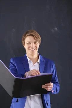 Smiling office worker  Stock-Fotos