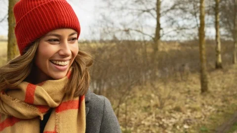 Smiling outdoors Stock-Footage 104955862