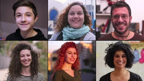 Smiling people Stock Footage 170733839