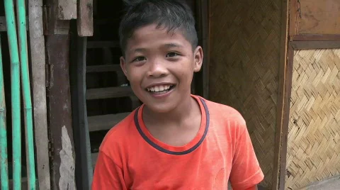 Smiling Philippine children 库存影片 628530