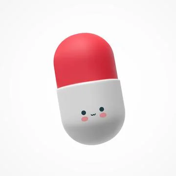 The Smiling Pill Stock Illustration