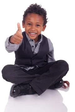 Smiling portrait of a small boy Stock Photos