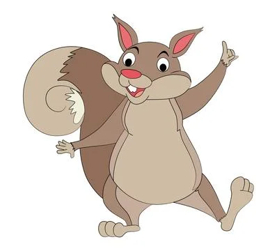 Smiling rabbit on white background Stock Illustration