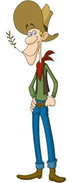 Smiling rancher Stock Illustration