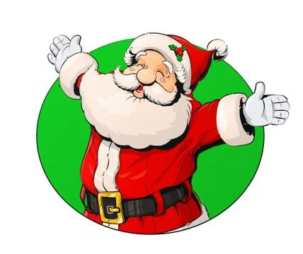 Smiling Santa Claus Stock Illustration