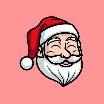 Smiling Santa face Stock Illustration