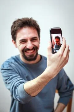 Smiling Selfie Stock Photos