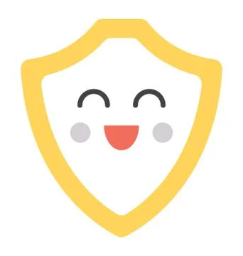 Smiling Shield Emoji Stock Illustration