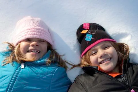 Smiling Sisters Stock Photos