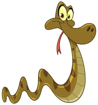 Smiling snake 스톡 일러스트