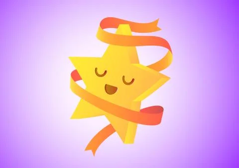 Smiling Star Stock Illustration