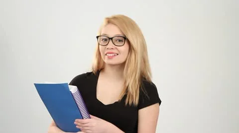 Smiling Student Video stock 21187160