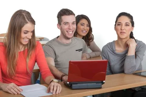 Smiling students Stock-Fotos