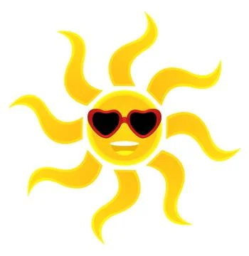 Smiling Sun Stock Illustration