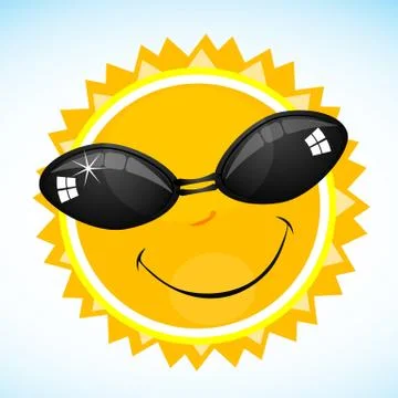 Smiling sun Stock-Illustration