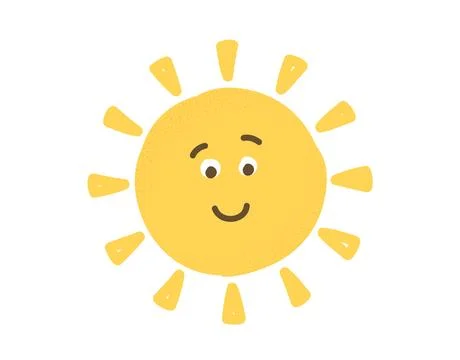 Smiling Sun Stock Illustration