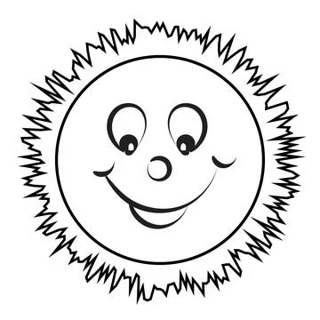 Smiling Sun vector illustration use as card Stock Illustration