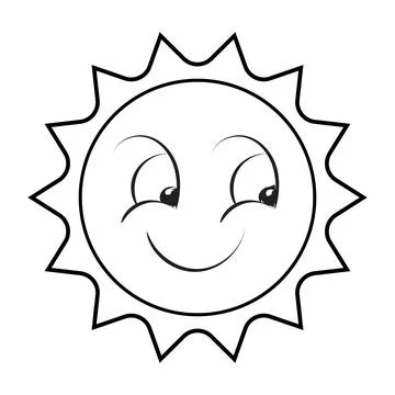 Smiling Sun vector illustration use as card Stock Illustration