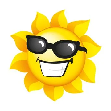 Smiling sunshine Stock Illustration