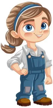 Smiling Technician Boy Illustration Illustrazione stock