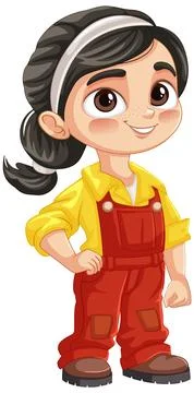 Smiling Technician Boy Illustration Illustrazione stock