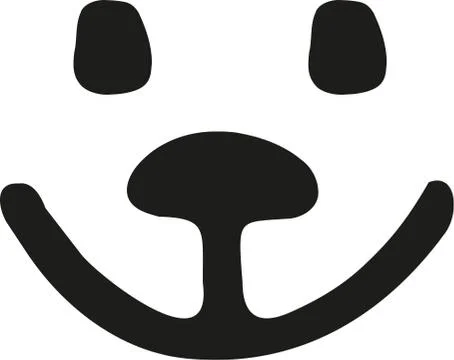 Smiling teddy bear face Stock Illustration