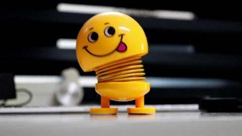 Smiling toy hanging Video stock 123063511