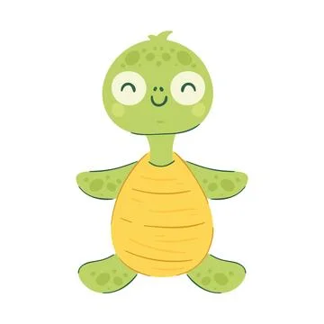 Smiling turtle design Stock Illustration