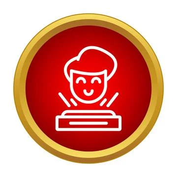 Smiling virtual assistant projecting 3d avatar hologram 스톡 일러스트