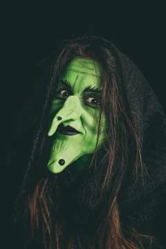 Smiling witch Stock Photos