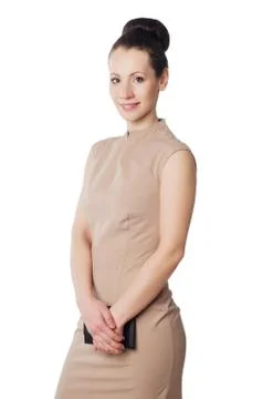 Smiling woman with tablet computer Stock Photos