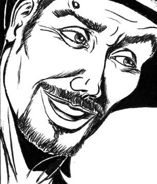 A smiling worker Illustrazione stock